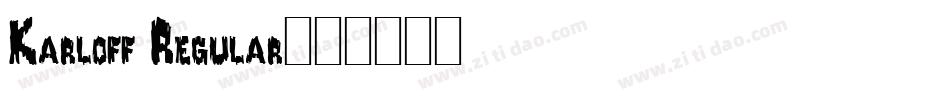 Karloff Regular字体转换